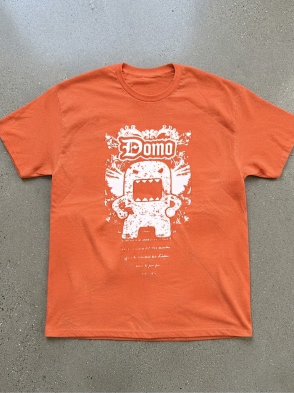Funny Monster Graphic Tee Gildan T-Shirt Orange Casual Top